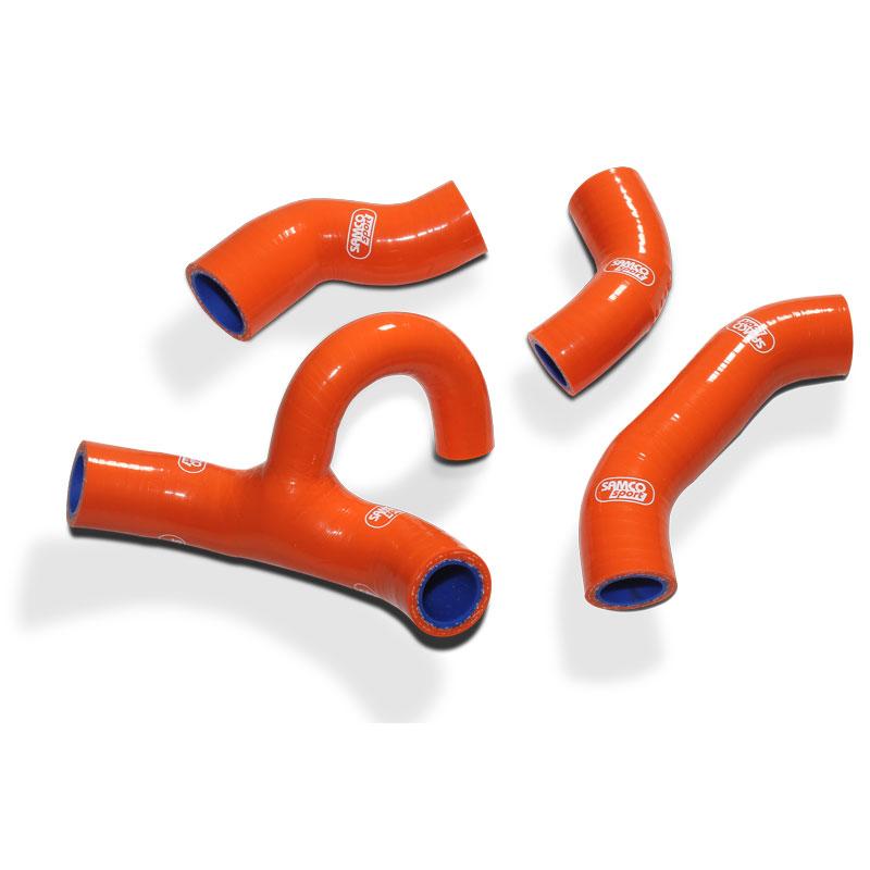 COOLANT HOSE 4 PIECE KIT ORANGE 20-23 KTM 450 500 FE EXC-F XCF-W OEM DESIGN SAMCO KTM-117-OR