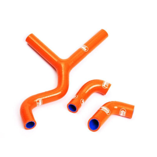 COOLANT HOSE 3 PIECE KIT ORANGE 01-07 KTM 450 525 540 560 SMR SX SXS SAMCO SPORT KTM-4-OR