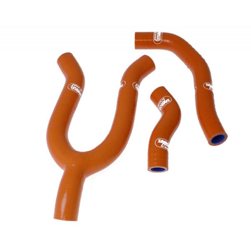 COOLANT HOSE 3 PIECE KIT ORANGE 08-10 KTM 450 SXS F SAMCO SPORT KTM-19-OR