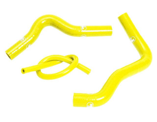 COOLANT HOSE 3 PIECE KIT YELLOW 02-22 SUZUKI 85 RM SAMCO SPORT SUZ-22-YE
