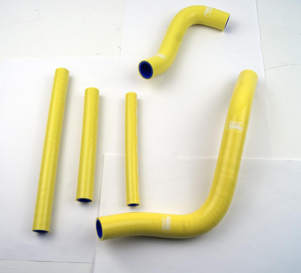 COOLANT HOSE 5 PIECE KIT YELLOW 96-00 SUZUKI RM 250 SAMCO SPORT SUZ-57-YE