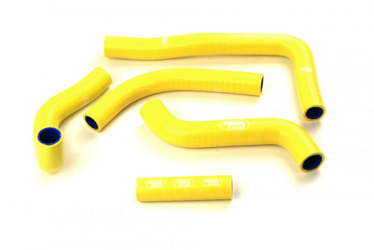 COOLANT HOSE 5 PIECE KIT YELLOW 08-14 SUZUKI 450 RM Z OEM DESIGN SAMCO SPORT SUZ-45-YE