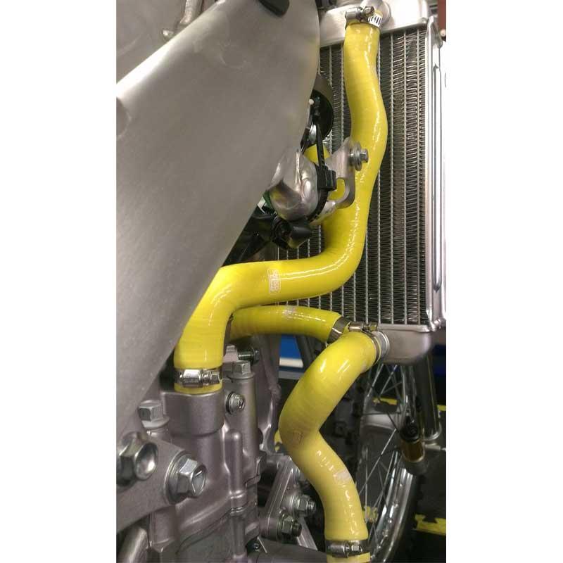 COOLANT HOSE 3 PIECE KIT YELLOW 15-17 SUZUKI 450 RM Z 'Y' RACE DESIGN SAMCO SUZ-53-YE