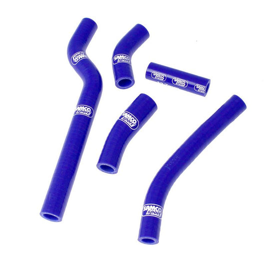 COOLANT HOSE 5 PIECE KIT BLUE 06 YAMAHA 250 YZ F SAMCO SPORT YAM-25-BU