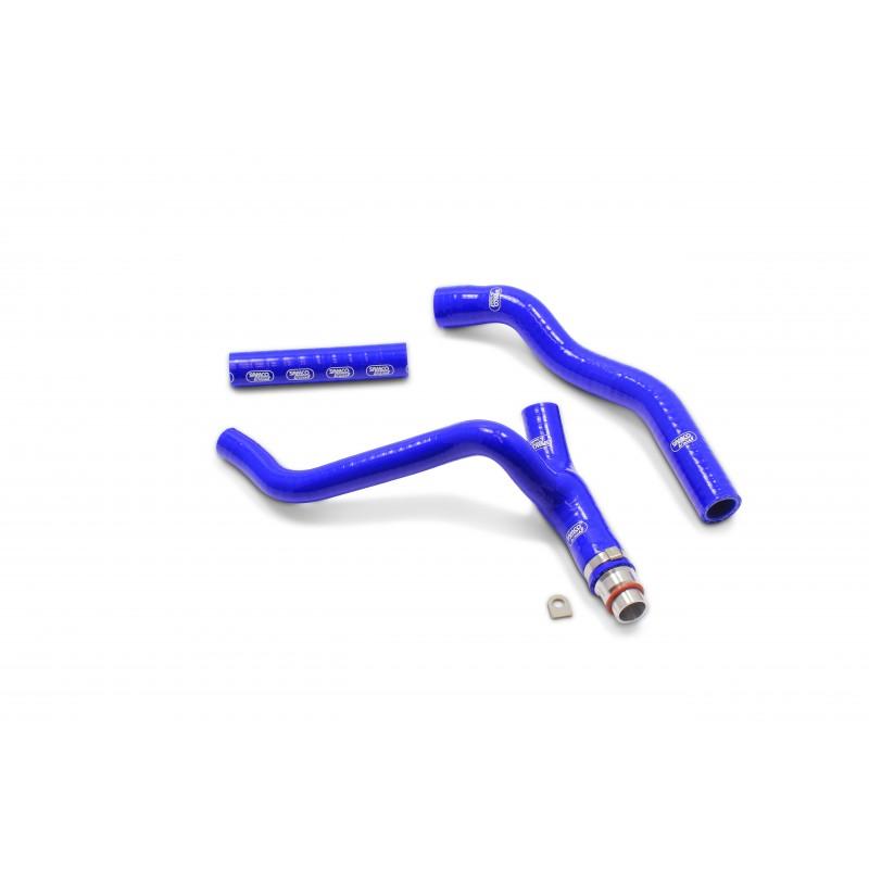 COOLANT HOSE 3 PIECE KIT BLUE 16-18 YAMAHA 450 WR 450 F YZ 450 FX SAMCO SPORT YAM-80-BU