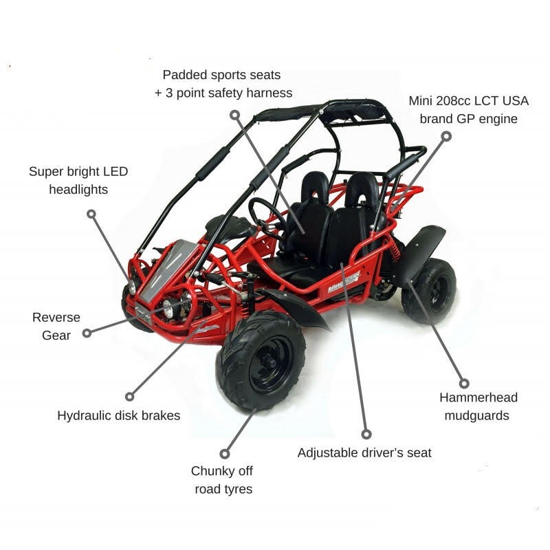 Hammerhead™ Mudhead 208R Reverse Kids Off-Road - Blue